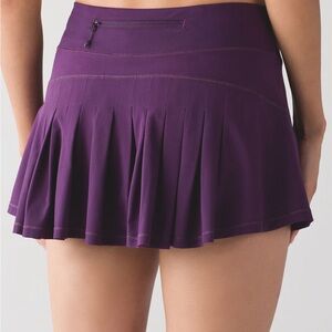 lululemon darkest magenta circuit breaker skirt size 2 tall